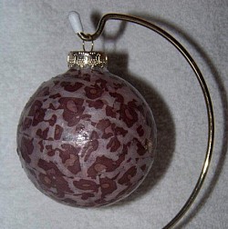 Ornament with tissue wrapping paper